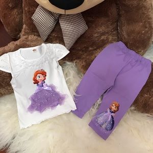 Princess Matching Sparkly Set Super Cute